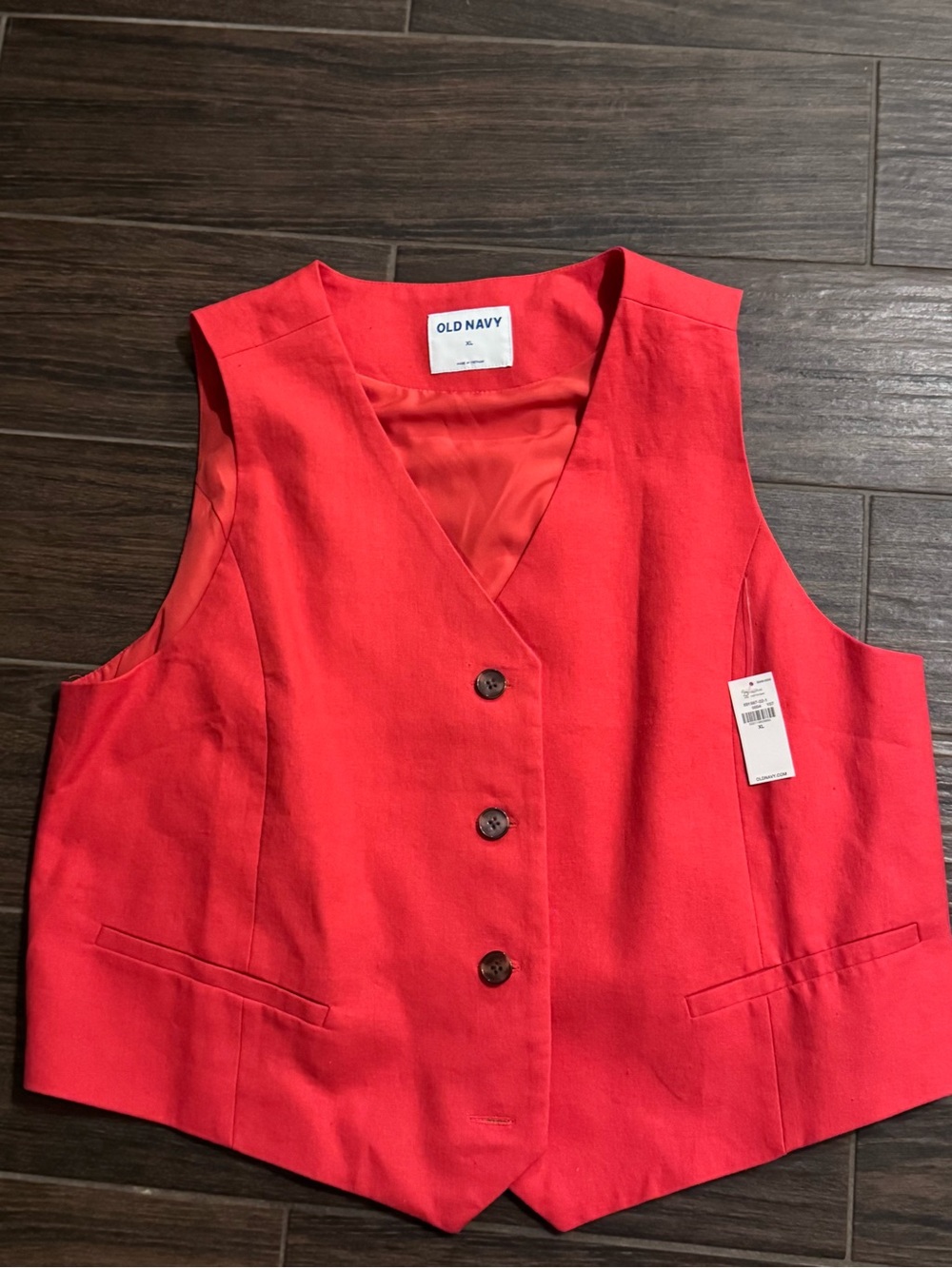 Old Navy Bright Red Sleeveless Vest Top